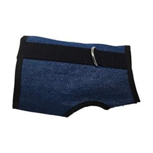 Kitty Holster Cat Harness Soft Cotton (Denim M/L)